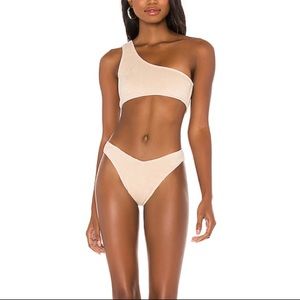 Frankies Bikinis Barb Bottom Sand Terry cloth
